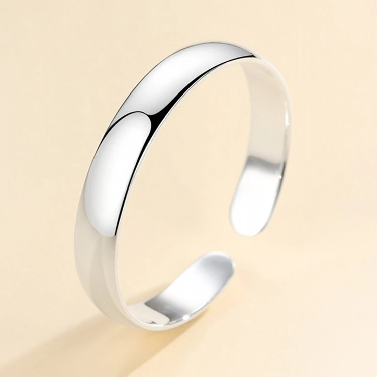 足银手镯 倾人城贵妃光面手镯足银999.9