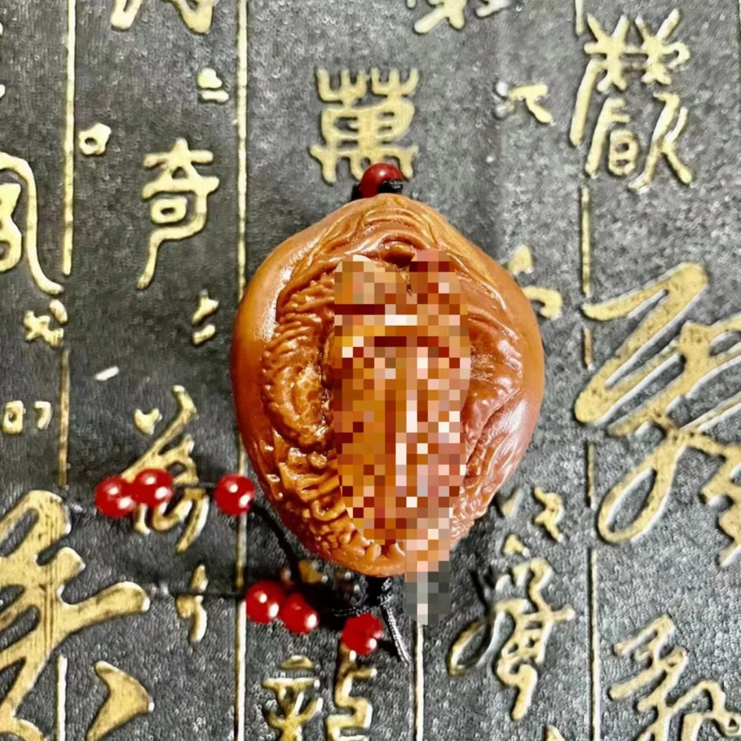 巴西橄榄核雕刻带出入平安大尺寸三面生命之源