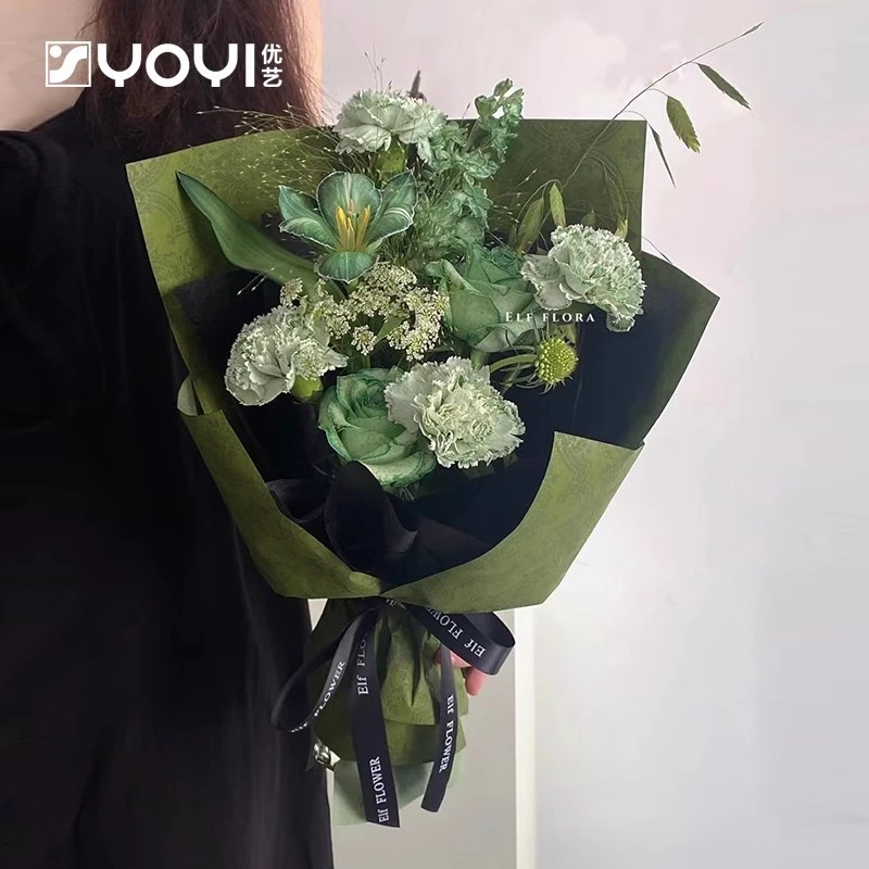 【优艺】 G家复古印花包装纸风华牛皮纸立体礼物彩色纸花艺包装材料