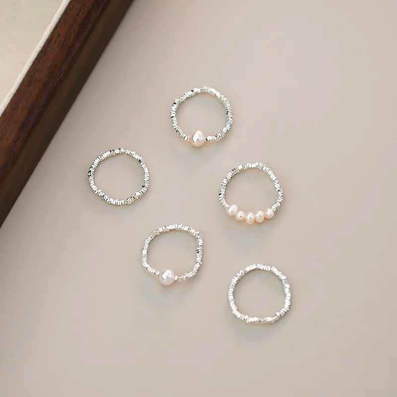 YOYR 925银戒指 戒指合集 小众设计简约百搭气质指环