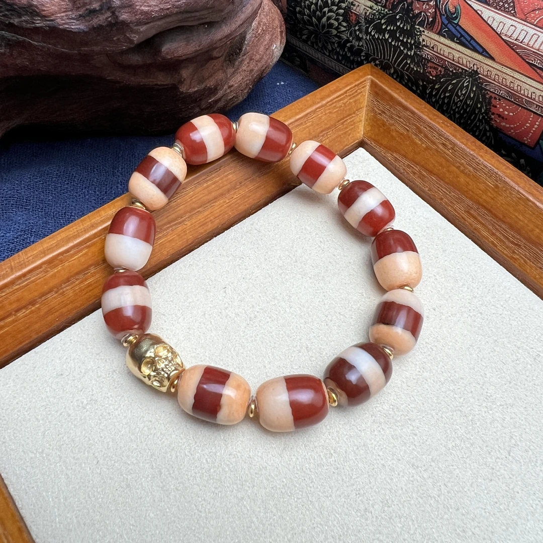 扶摇臻选 | 红肉一线药师阿呆多宝玛瑙手串多样性发货发其一