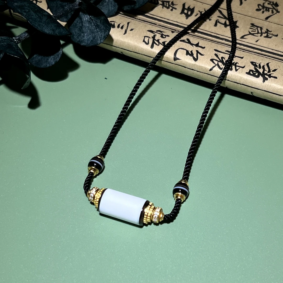 扶摇臻选 | 大白剁珠药师玛瑙锁骨链