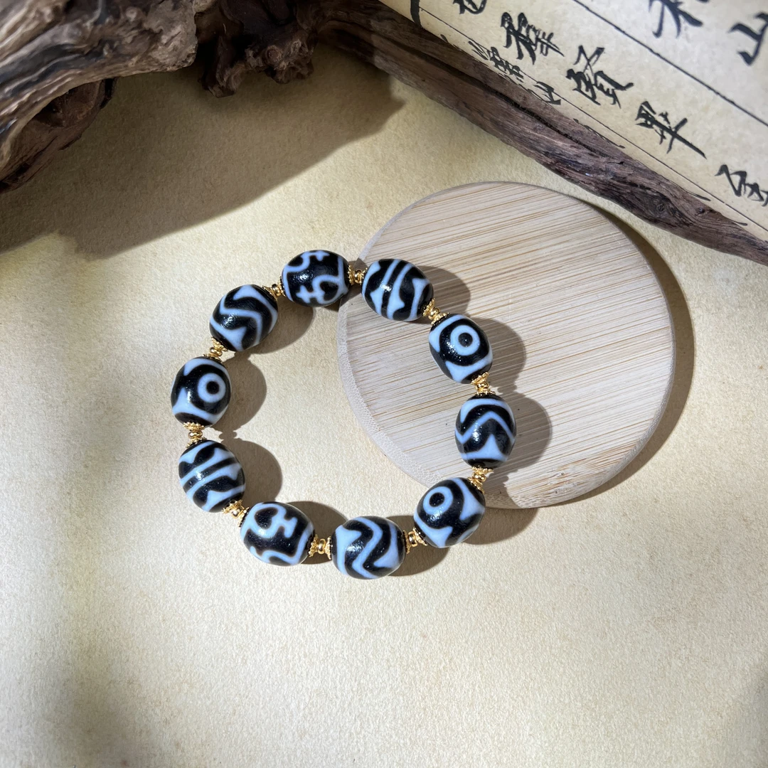 扶摇臻选 | 早期老SK黑白多宝手串