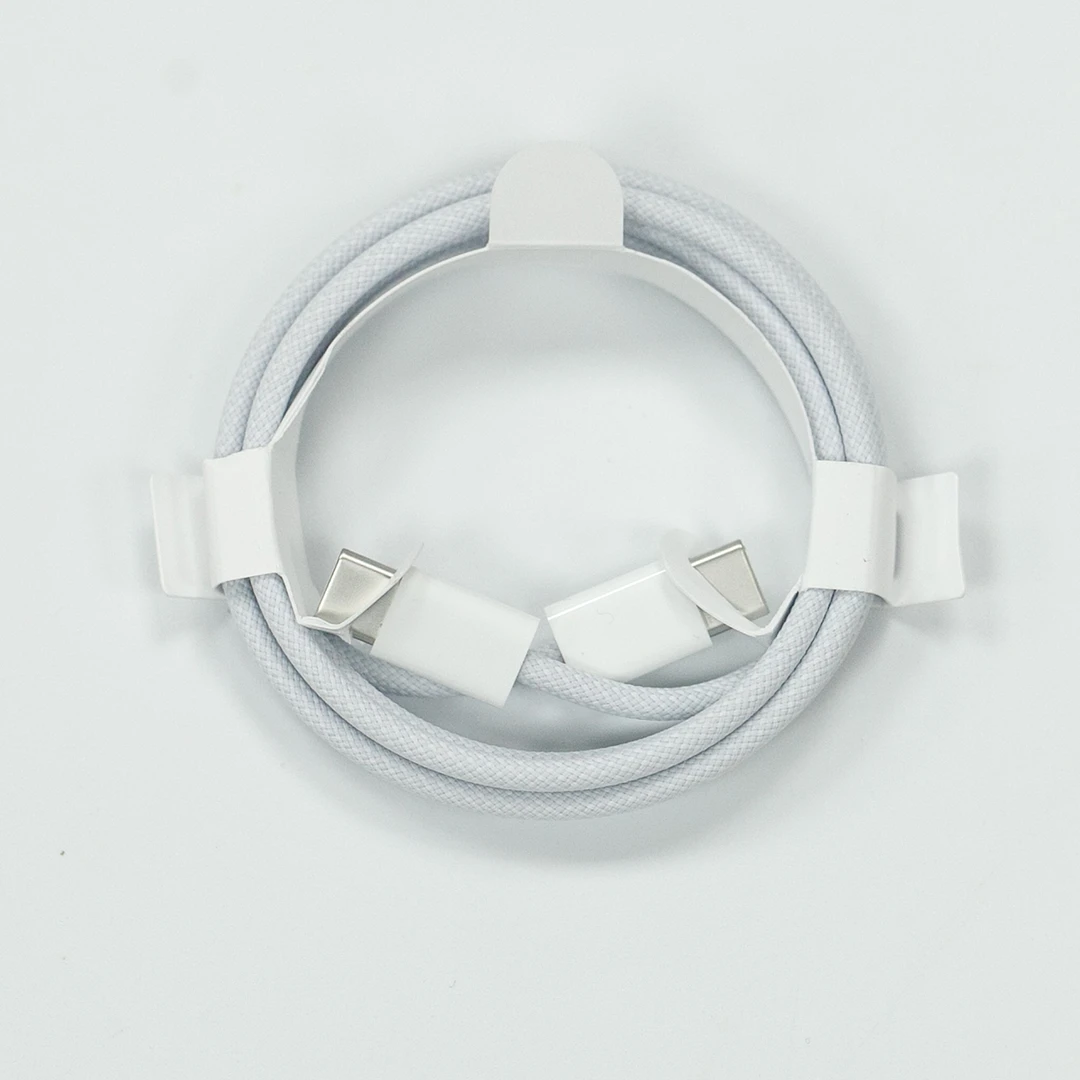 99新  适用iphone15系列原装1米USB-C编织双C充电线原装拆机正品