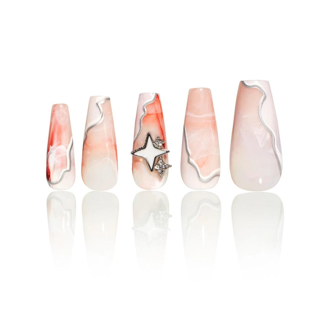 幻调星河 | 穿戴美甲紫色梦幻晕染高级设计显白847