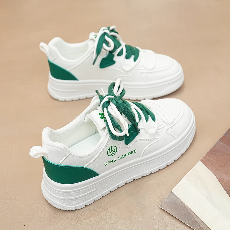 小白鞋女2023春季新款韩版百搭休闲运动鞋女学生板鞋厚底时尚白鞋