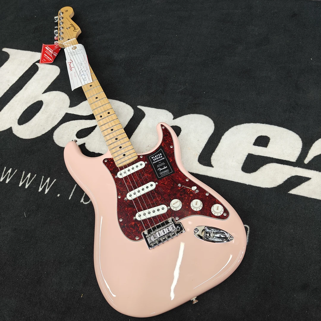特价fender芬达电吉他0144504556墨产玩家strat枫木指板贝壳粉FSR