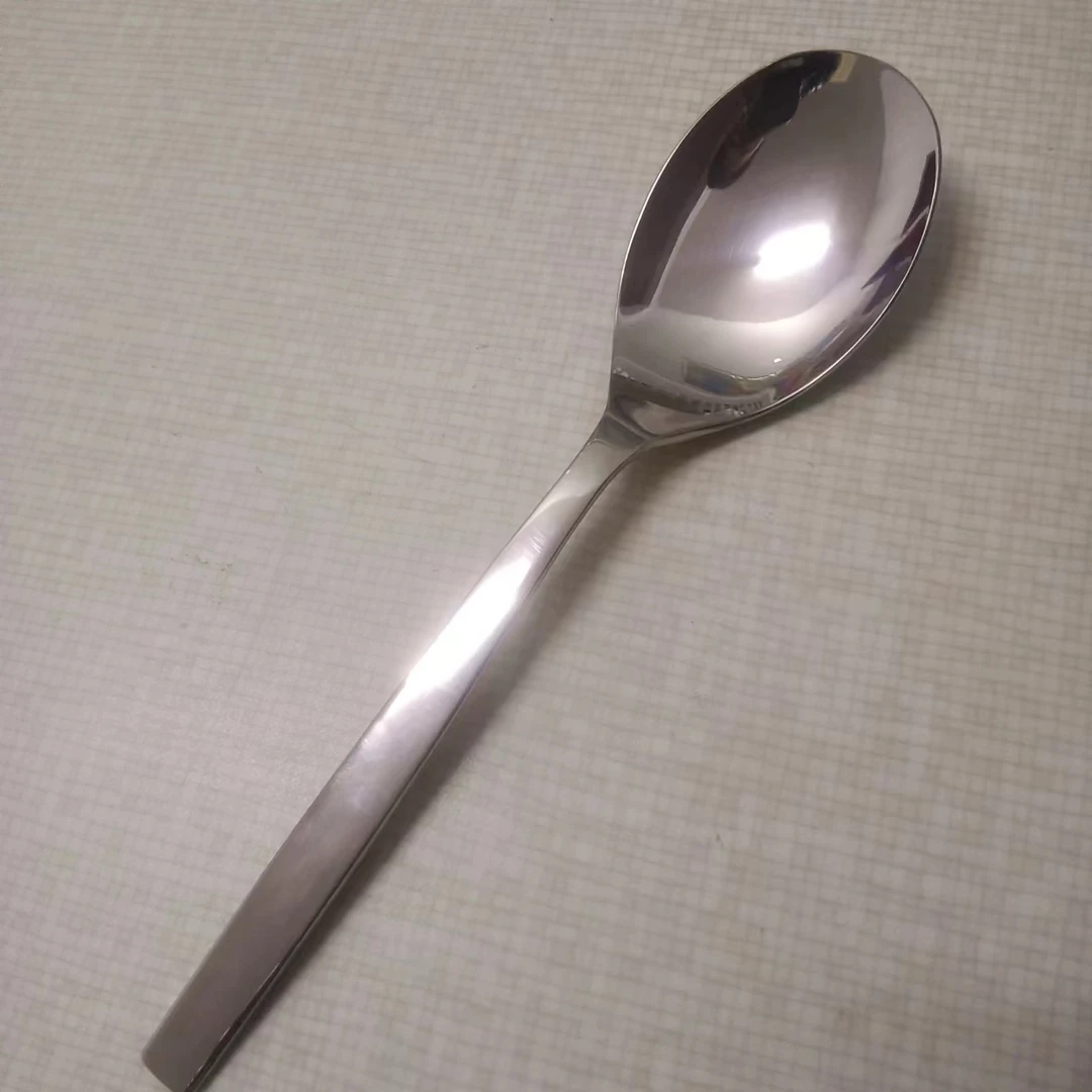 不锈钢大号勺子加厚公用勺分菜勺家用调羹分餐饭勺