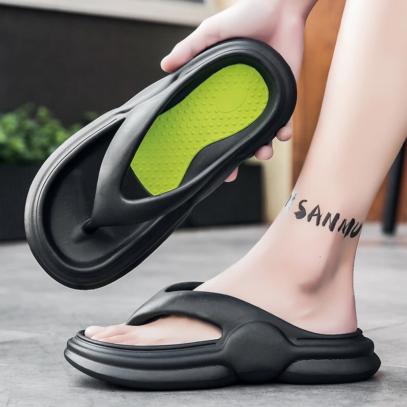 人字拖鞋男潮流耐磨外穿夹脚户外沙滩拖鞋男士家用洗澡浴室夏夹拖