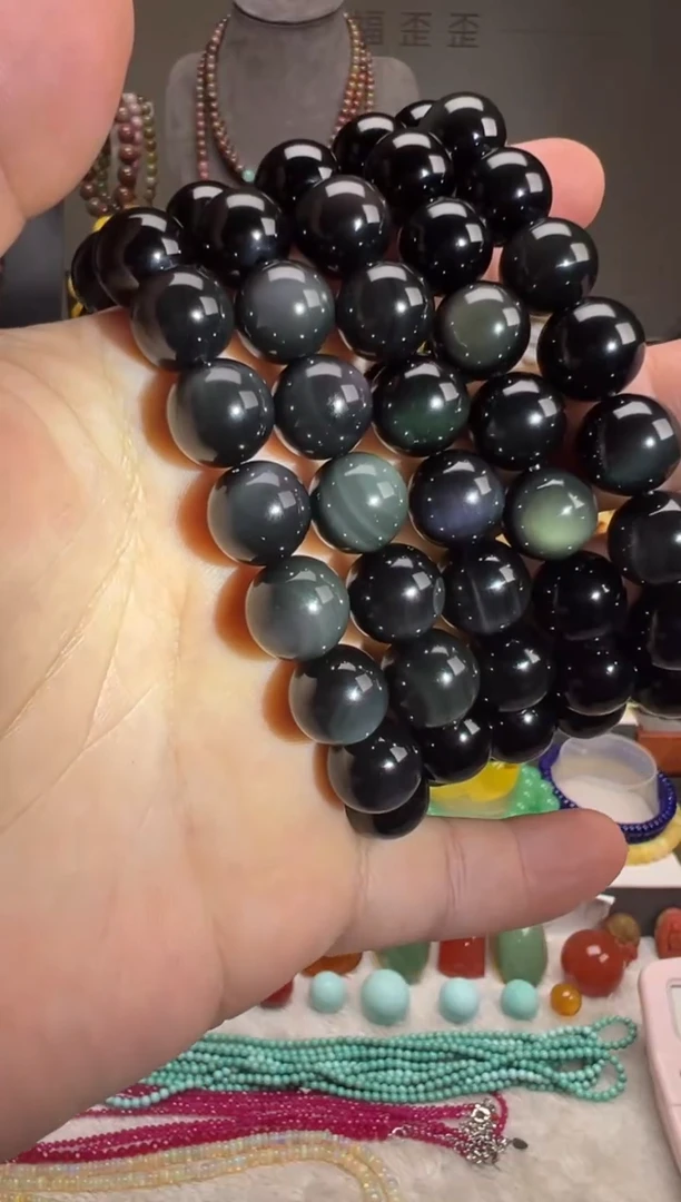 【闪购商品】黑曜岩珠宝奇石未镶嵌多样性发一件/无证书/12+