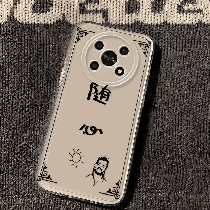 华为荣耀x40gt网红新款不良随心透明手机壳高级感国风卡通软硅胶