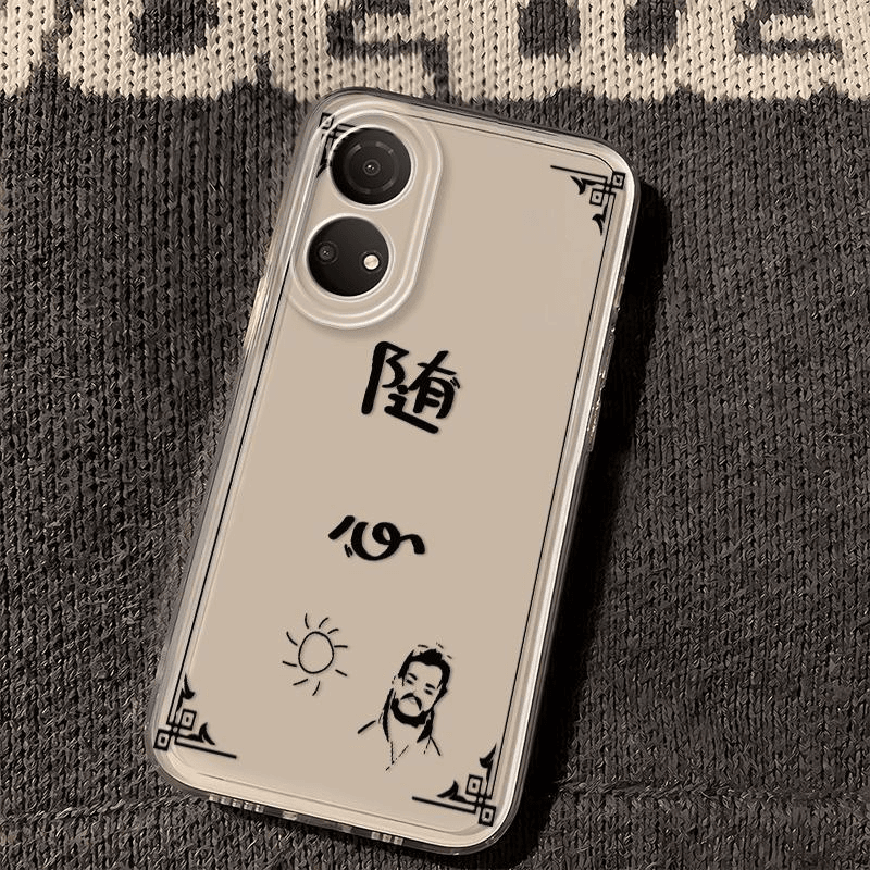 华为荣耀畅玩30plus网红新款不良随心透明手机壳高级感国风卡通软
