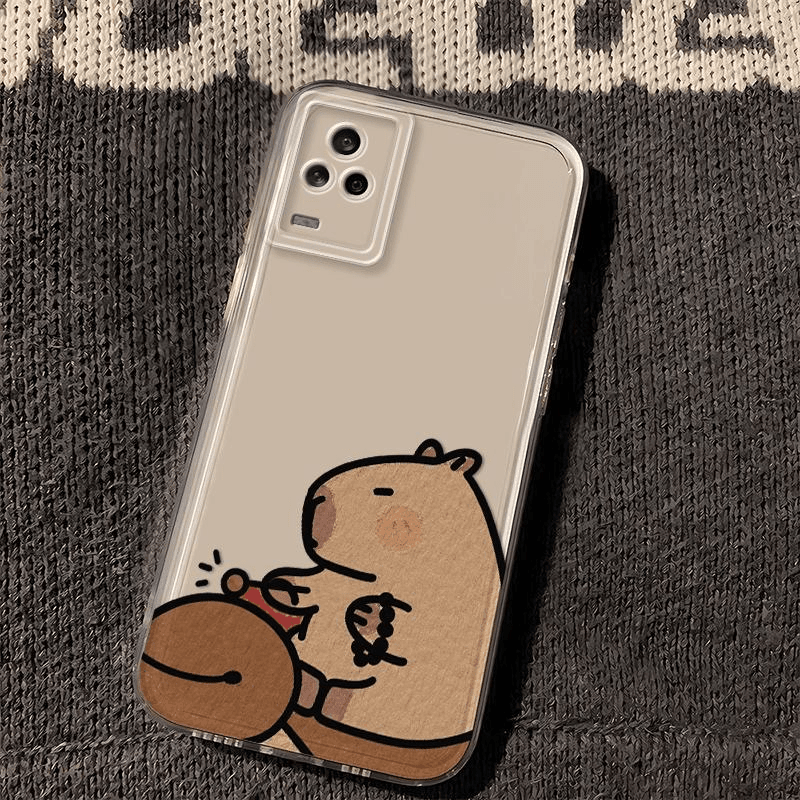 vivoiqoo7网红卡皮巴拉创意透明不发黄手机壳太空全包软硅胶保护