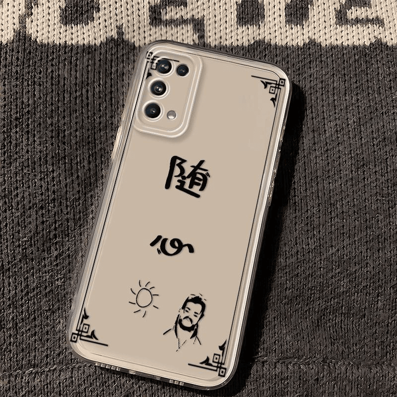 opporeno5pro网红新款不良随心透明手机壳高级感国风卡通软硅胶保