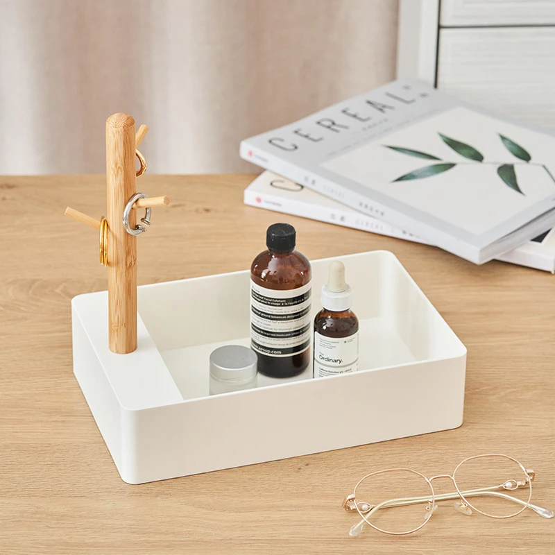 摆件收纳盒文具客厅创意钥匙玄关置物架树杈日式家用