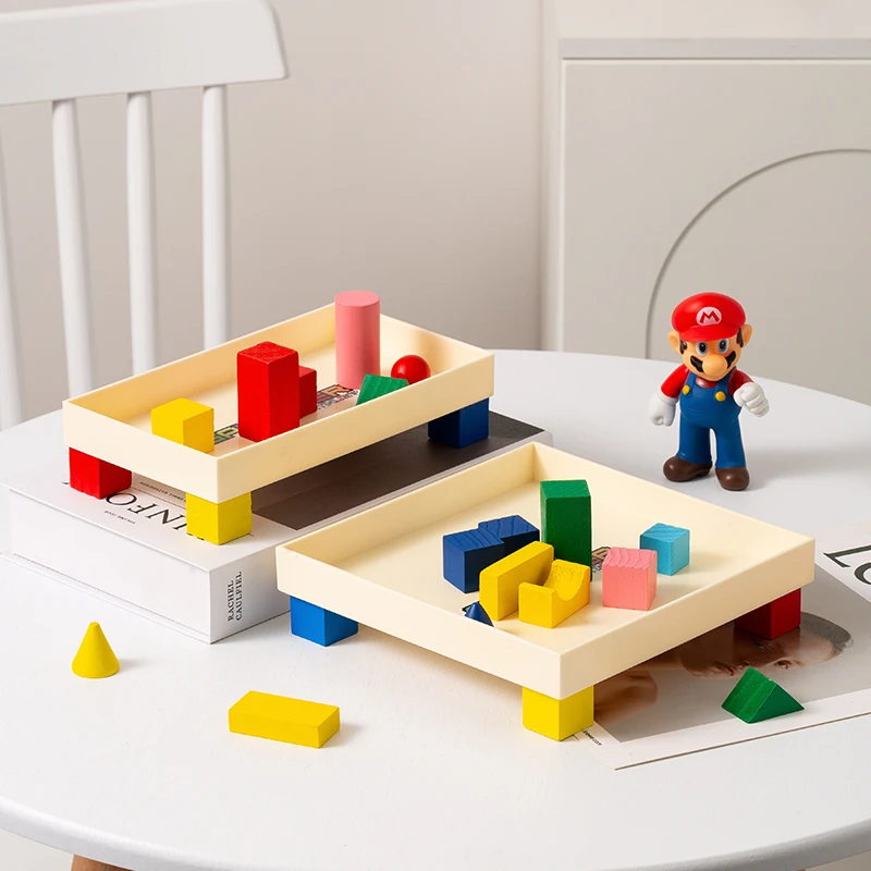 北欧桌面收纳盒玄关钥匙杂物托盘置物架经典怀旧红白机零食储物盘