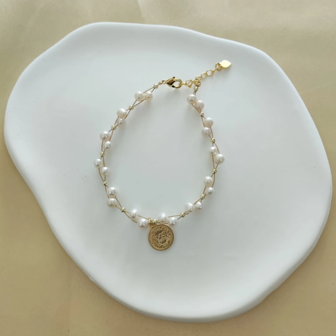 非金属手链 手工气质轻奢百搭法式小众简约时尚编织ins精致设计感