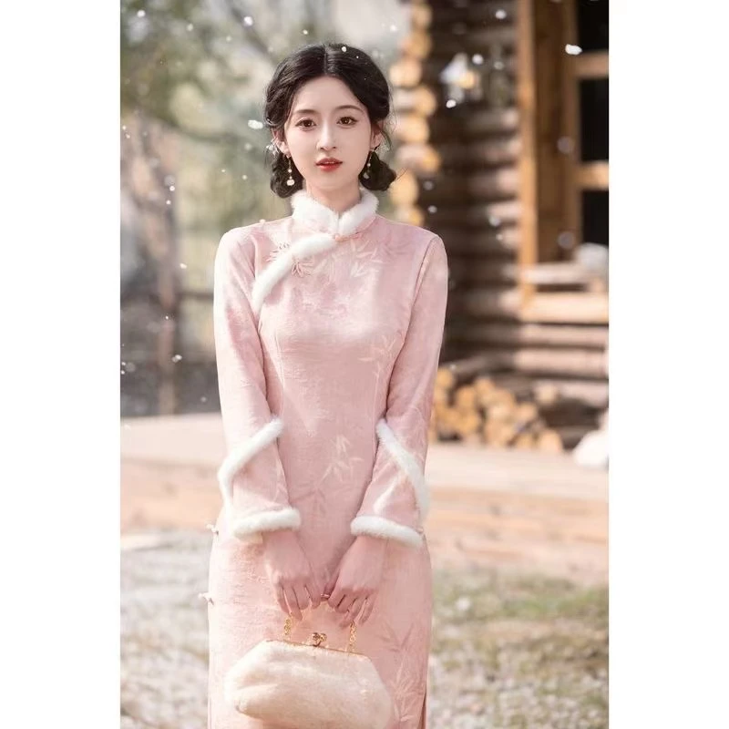 【秀懿二店】苏州复古改良秋冬旗袍显瘦日常穿高端气质旗袍民国风