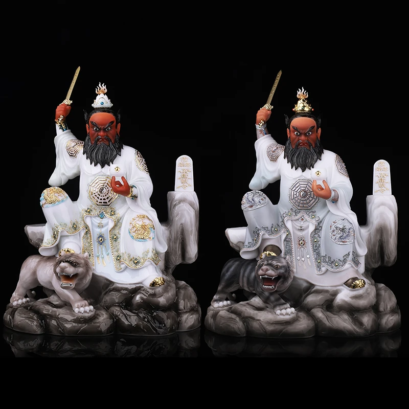 大善缘汉白玉张天师家用摆件工艺品