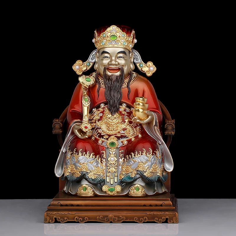 铜龙椅财神家居公司摆件