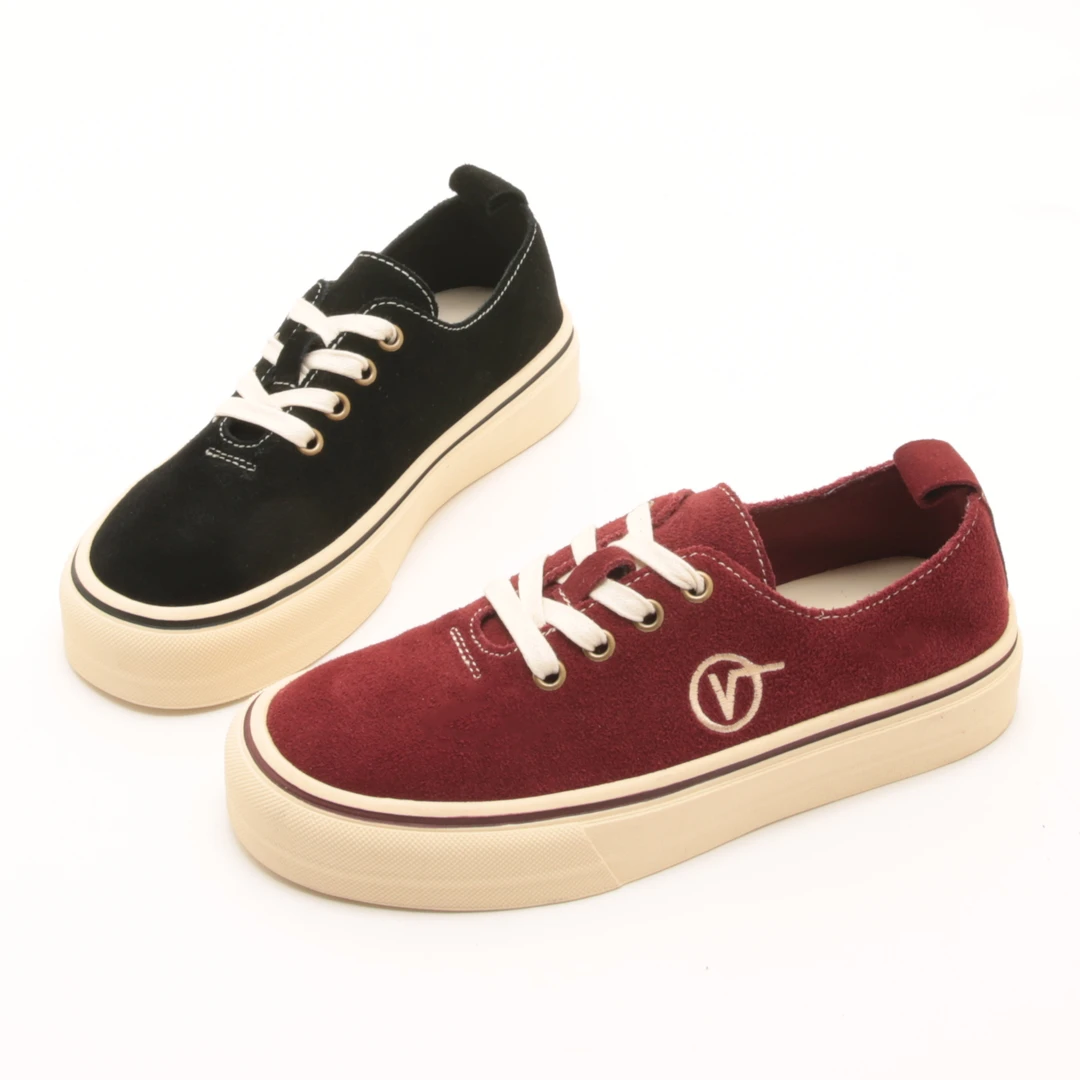 4755秋季新款复古风系带磨砂厚底板鞋女百搭圆头系带时尚运动单鞋