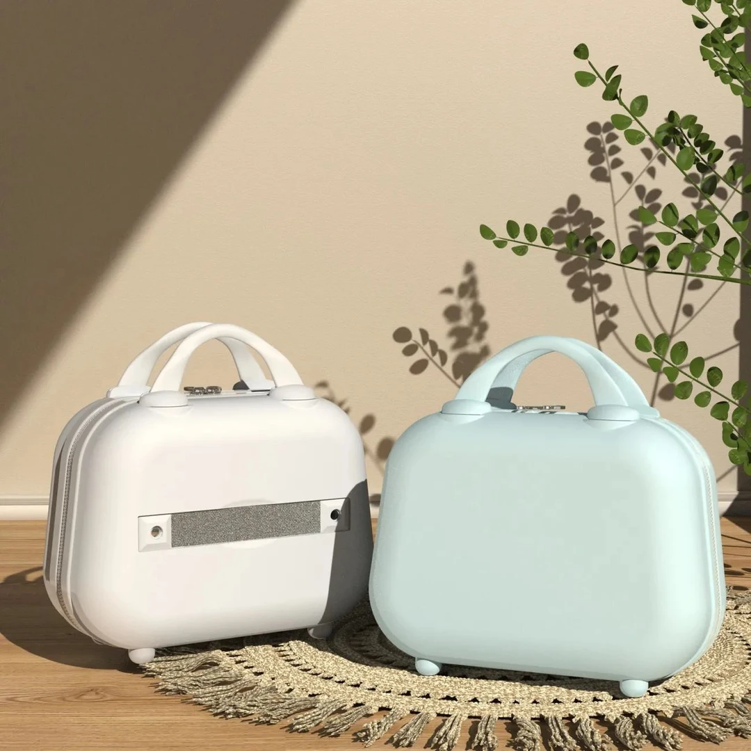 化妆箱马卡龙学生手提箱行李箱收纳小型手提旅行箱可挂12寸迷你