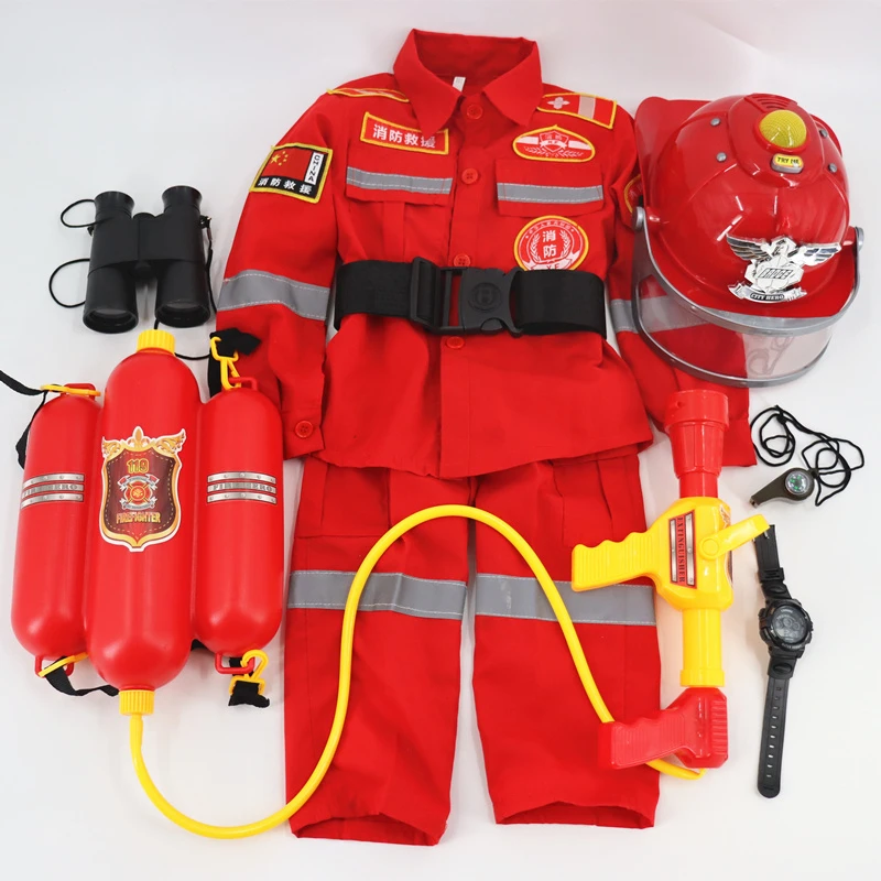 儿童消防玩具套装消防玩具幼儿园职业体验亲子角色扮演消防车衣服