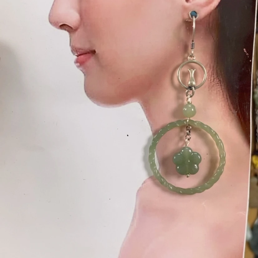 【闪购商品】和田玉耳饰未镶嵌海**香X36