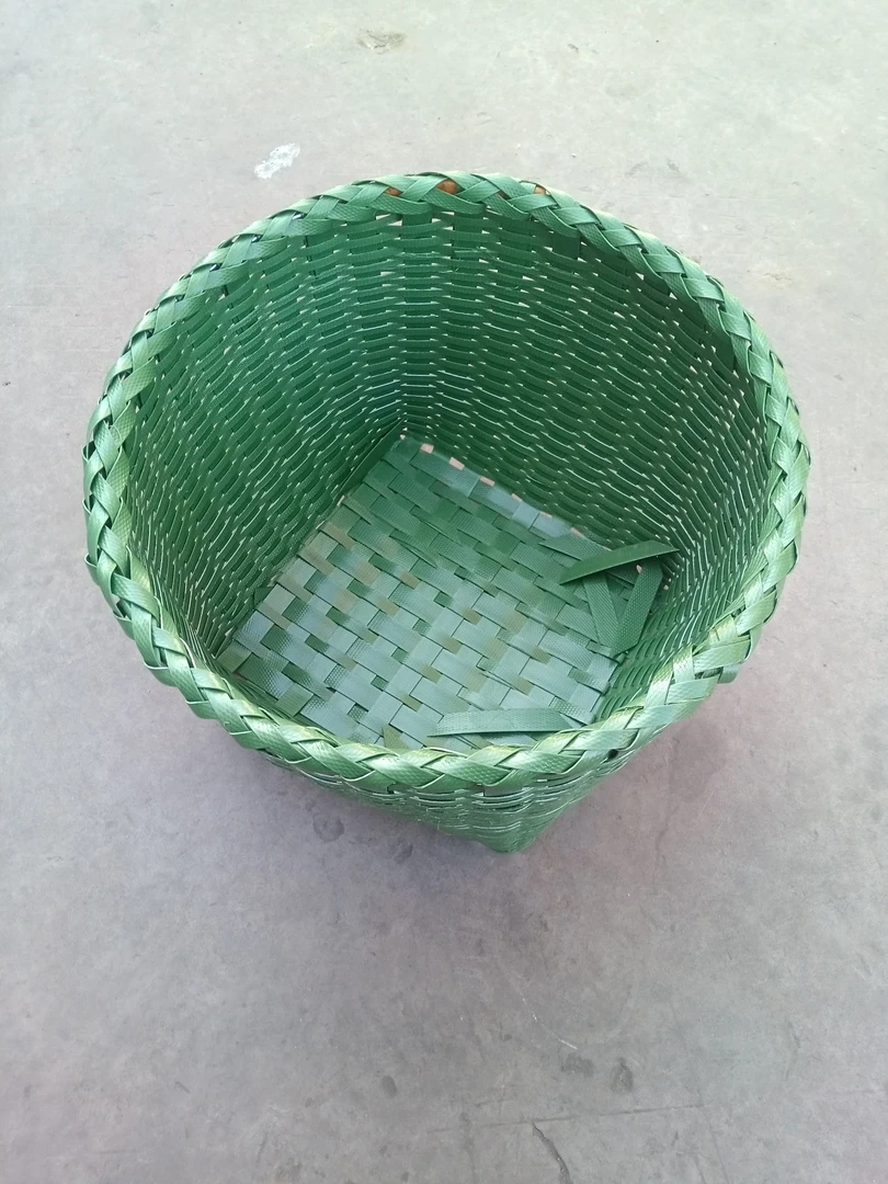 手工塑钢带编织箩筐多功能箩筐罗筐成品家用收纳筐鸡蛋筐杂物筐