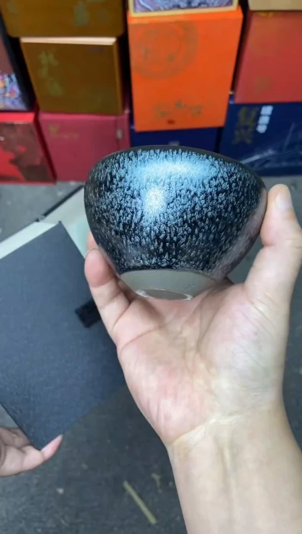 【闪购商品】茶盏建盏茶器百花