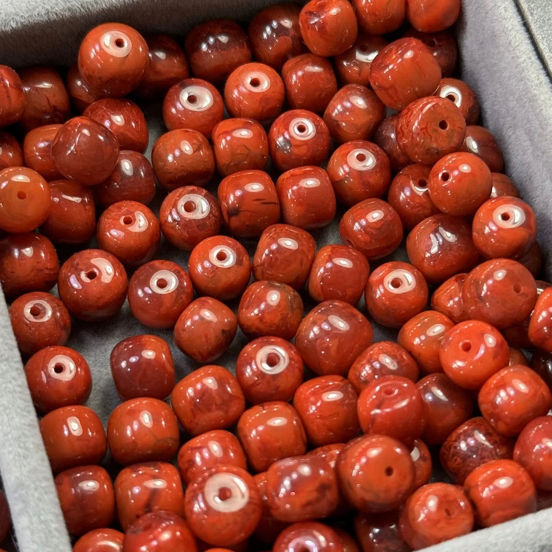 原矿南红8mm老型珠（多样性发其一）收到完成、五星减26元