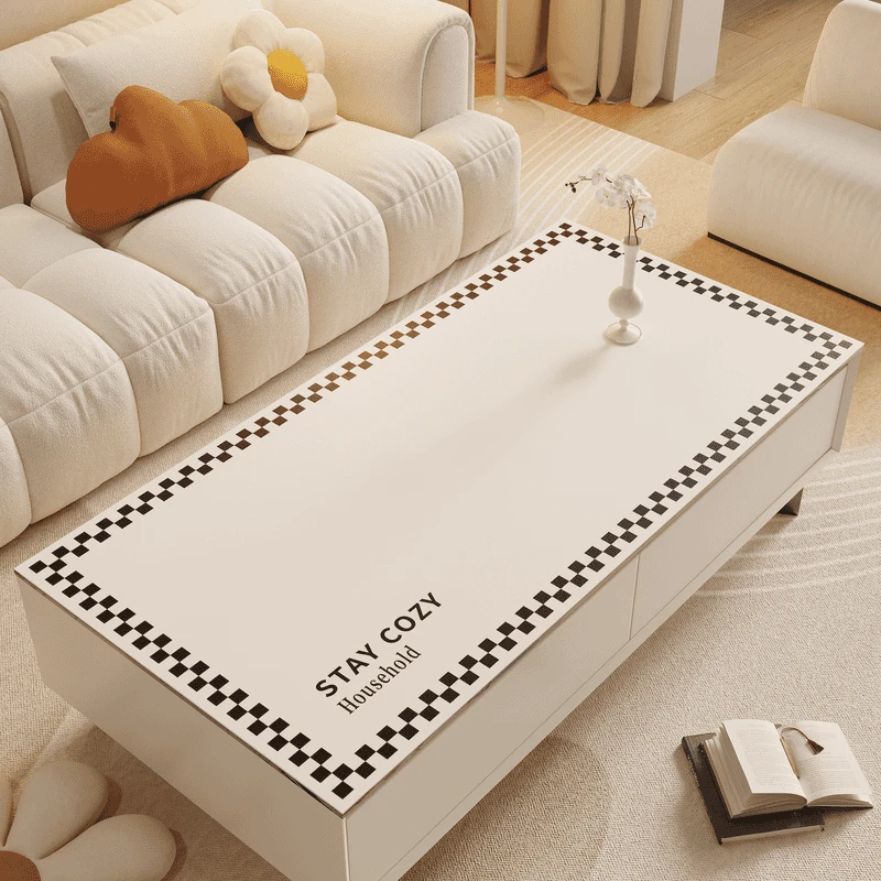 简约长方形桌垫茶几布餐桌防水桌布家用防油防烫餐桌垫免洗台面垫