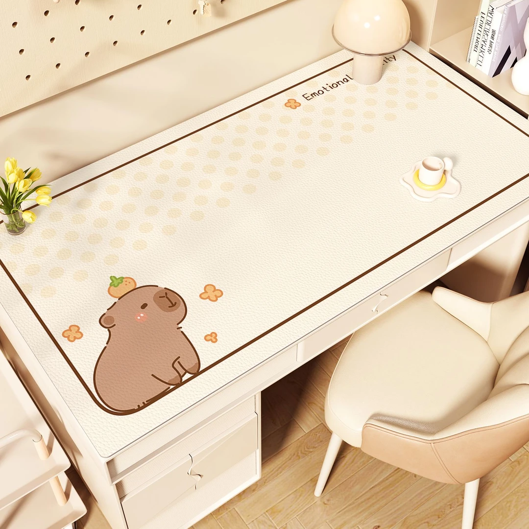 PVC卡通可爱学习桌垫书桌学生儿童专用书桌垫写字台免洗可擦剪裁