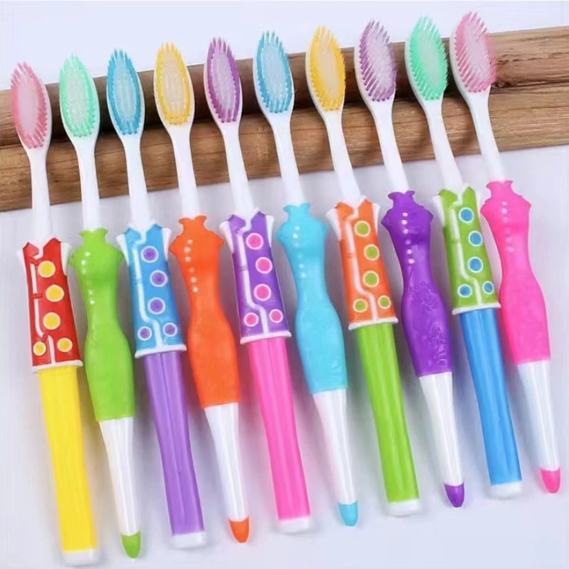 【1.8两支家庭装细丝软毛情侣牙刷】经典复古款情侣牙刷