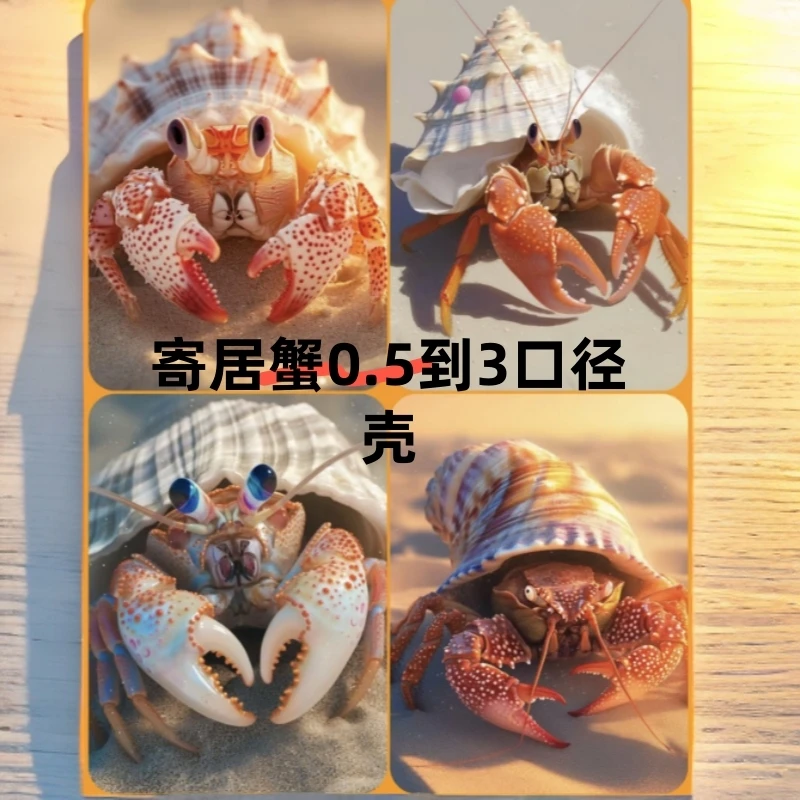 【海螺混装】寄居蟹替换壳 鱼缸造景 手工diy相框 家居装饰品礼物