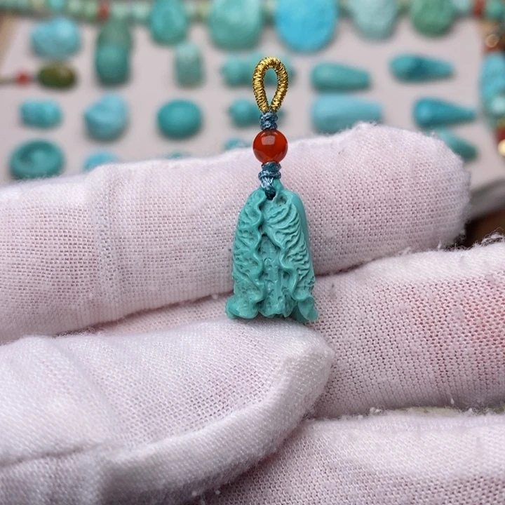 绿松石挂件未镶嵌