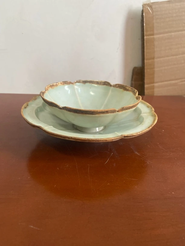 湖田窑一套杯盏托