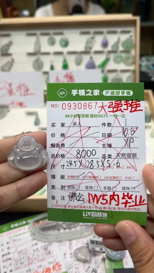 【闪购商品】翡翠颈饰未镶嵌多人