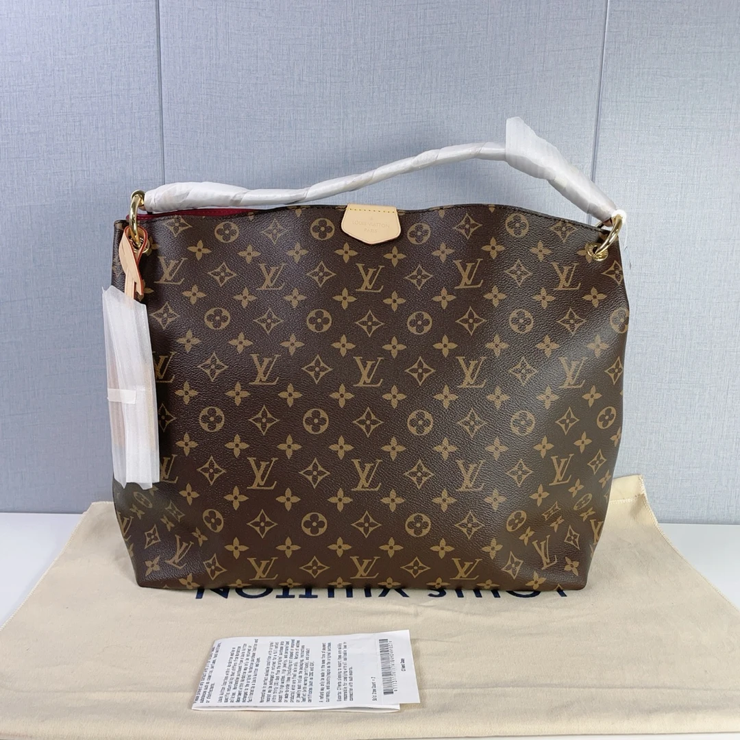 全新未使用 LOUIS VUITTON PARIS   Graceful 芯片款 手提包