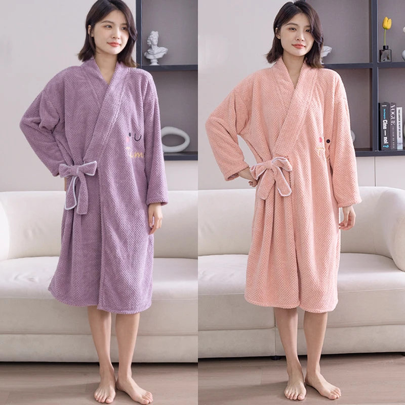 【如之纺】浴袍女款可穿可裹柔软吸水长款成人学生洗澡浴巾浴裙
