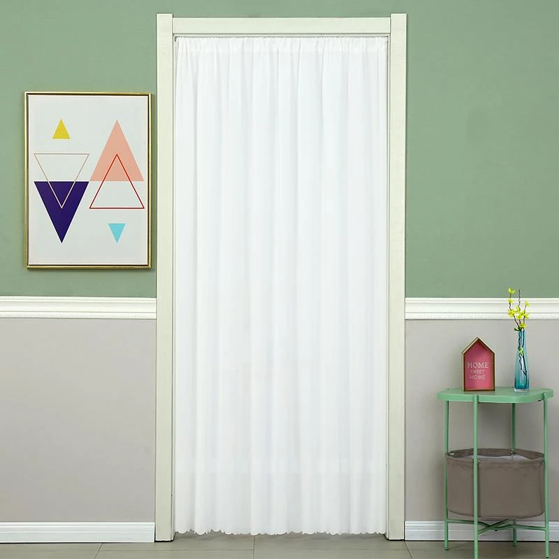 纱门帘纱帘窗帘加密防蚊夏季装饰帘卧室家用隐私隔断免打孔新款