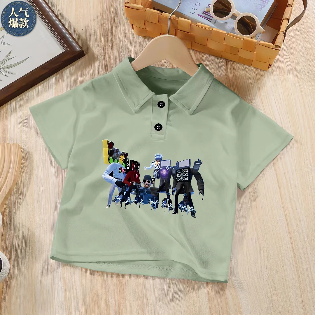 【直播间爆款】儿童纯棉夏季时尚POLO衫男童短袖韩版日系男孩翻领潮