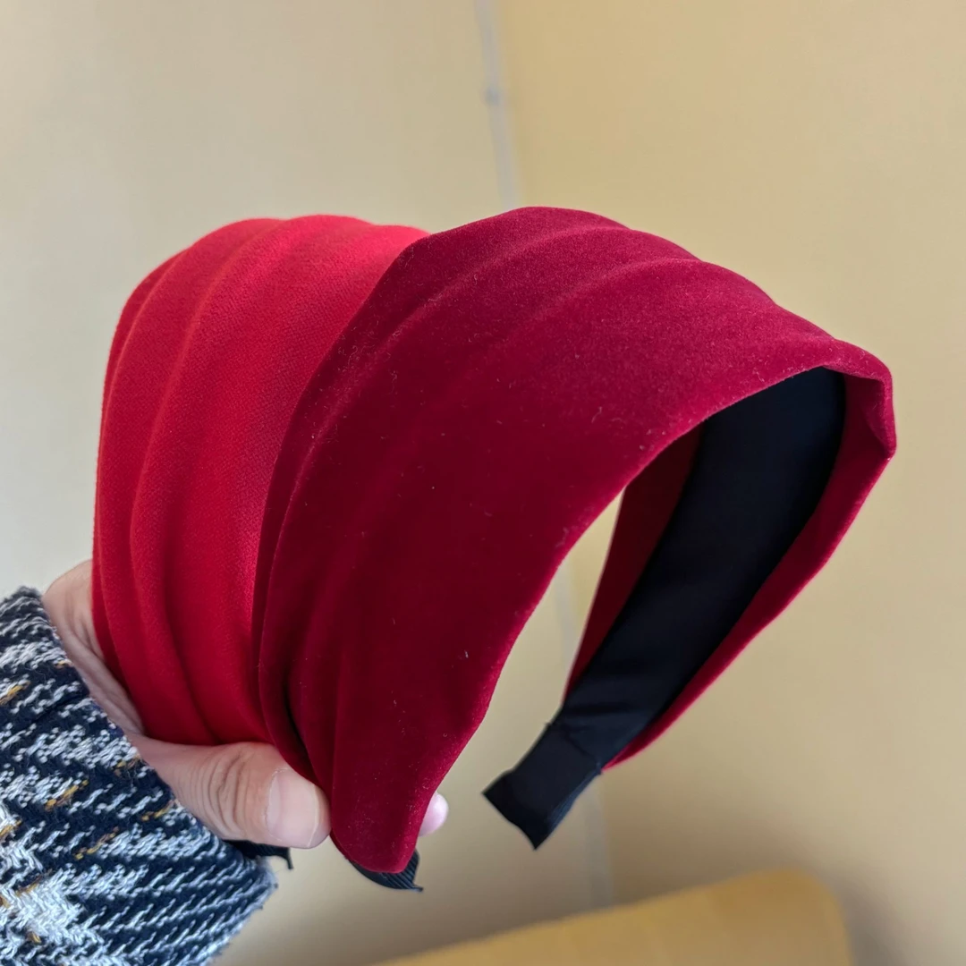 新年发箍网红爆款2025新款红色简约时尚头箍秋冬百搭气质头饰甜美