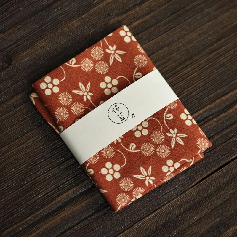 【静姐小院】梅花雏菊(红)茶巾（慢蓝S0054）