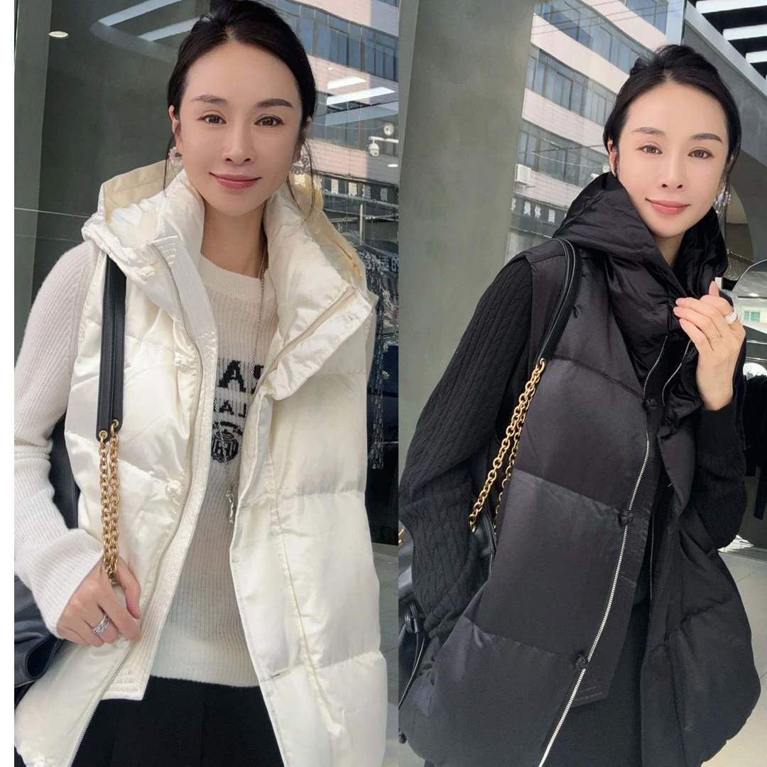 （小雨推荐）2024新款春秋季韩版简约时尚气质羽绒马甲