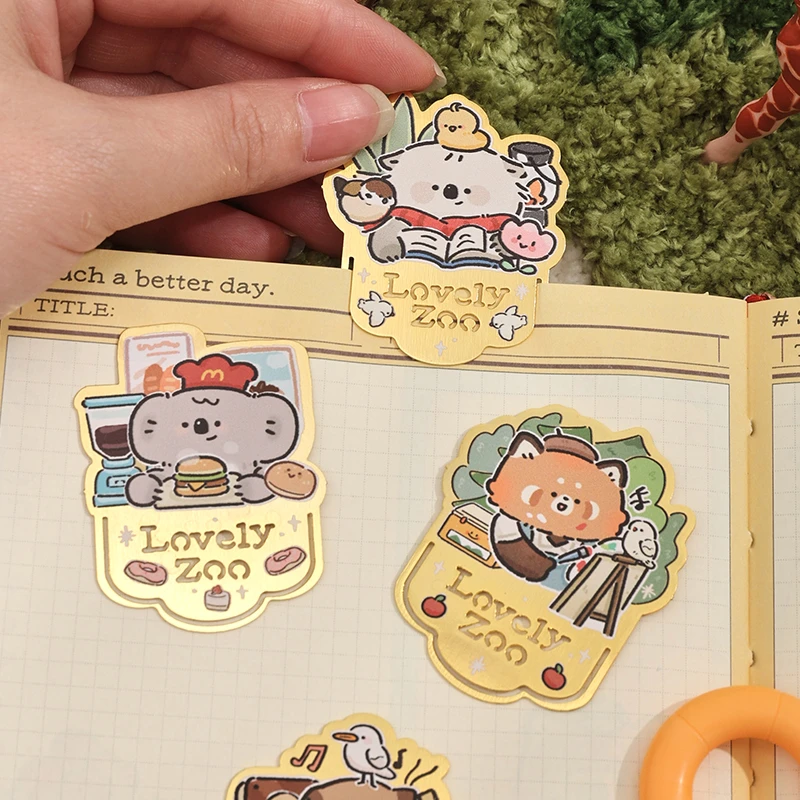 卡通可爱动物金属书签ins风高颜值少女心精致书扣送朋友生日礼物