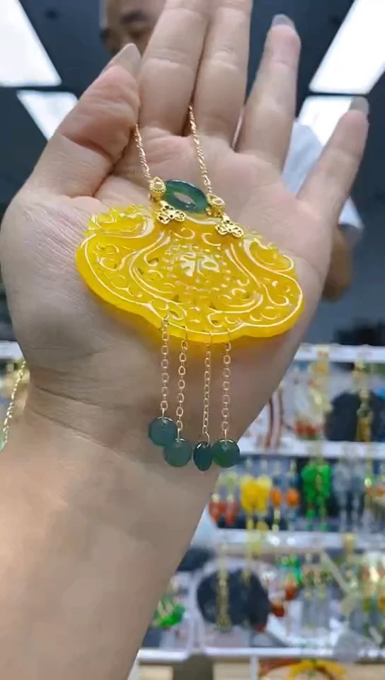 【闪购商品】翡翠耳饰合金365翡翠锁骨链