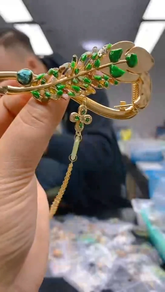 【闪购商品】翡翠耳饰未镶嵌0450翡翠发簪·多样性发货