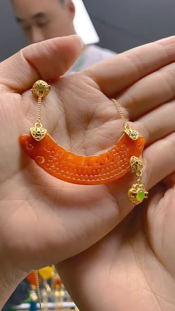 【闪购商品】翡翠耳饰合金231翡翠锁骨链