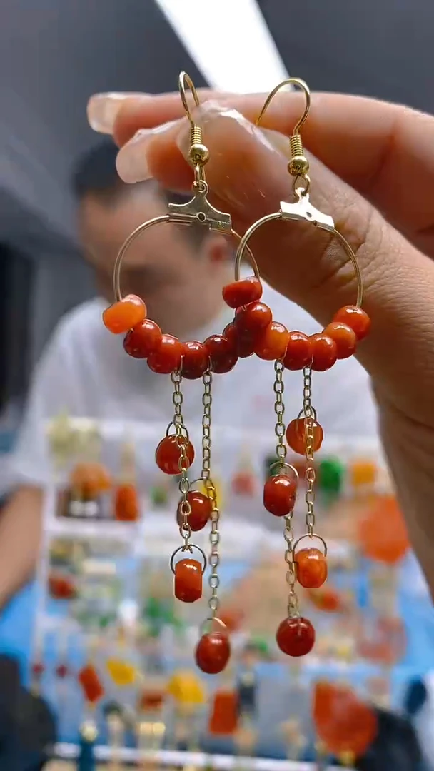 【闪购商品】翡翠耳饰合金0321翡翠耳钩